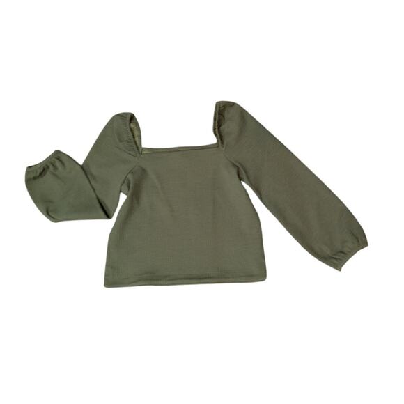 NWOT Madewell Crepe Square-Neck Puff-Sleeve Top Size XS - Picture 2 of 5